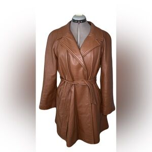 Vintage 70s leather coat